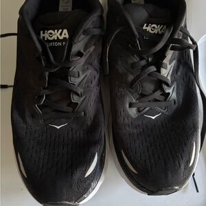 Authentic used men’s Hoka Black Running Shoes